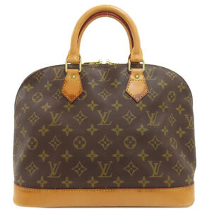 LOUIS VUITTON Authentic Brown Monogram Canvas Alma Bag